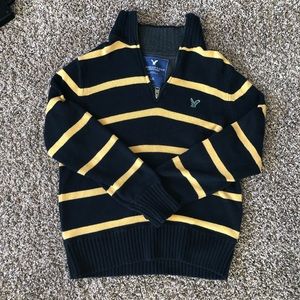 Boys Large American Eagle Quarter Zip-Up